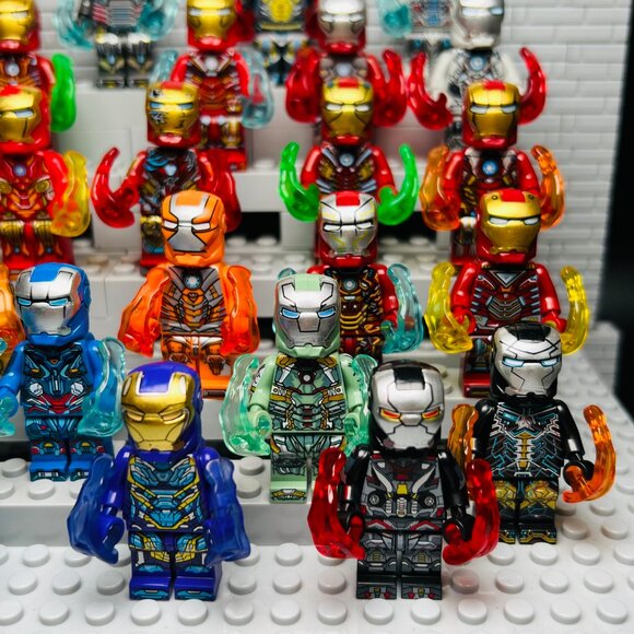 Iron Man Legion Avengers Custom Minifigures Lot of 32 - Picture 6 of 8